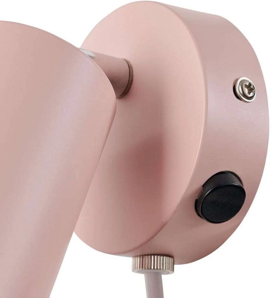 Veggljós GU10 Explore Ø5,5x14,5cm ljósbleikt