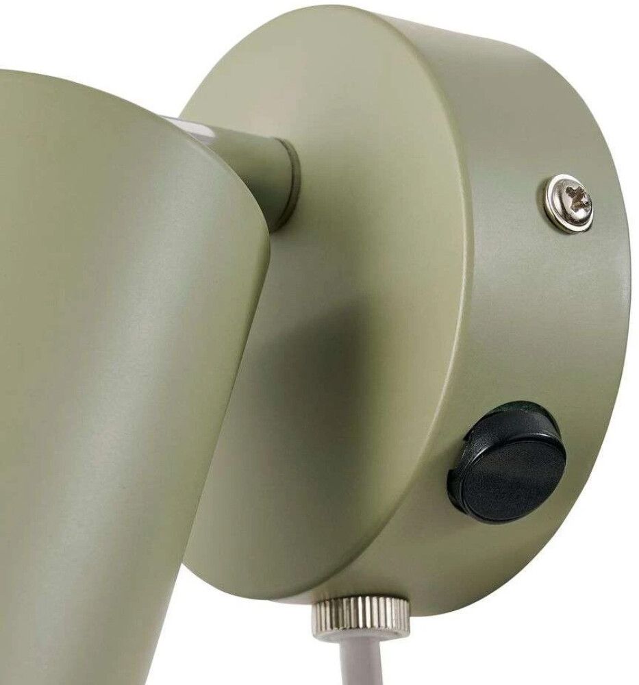 Veggljós GU10 Explore Ø5,5x14,5cm grænt