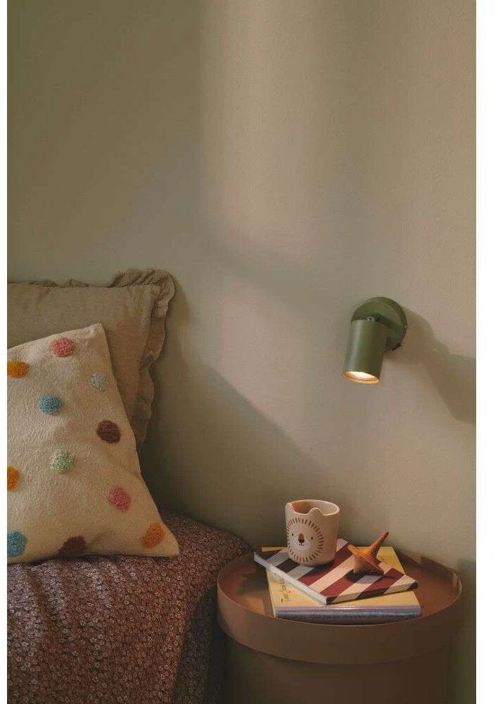 Veggljós GU10 Explore Ø5,5x14,5cm grænt