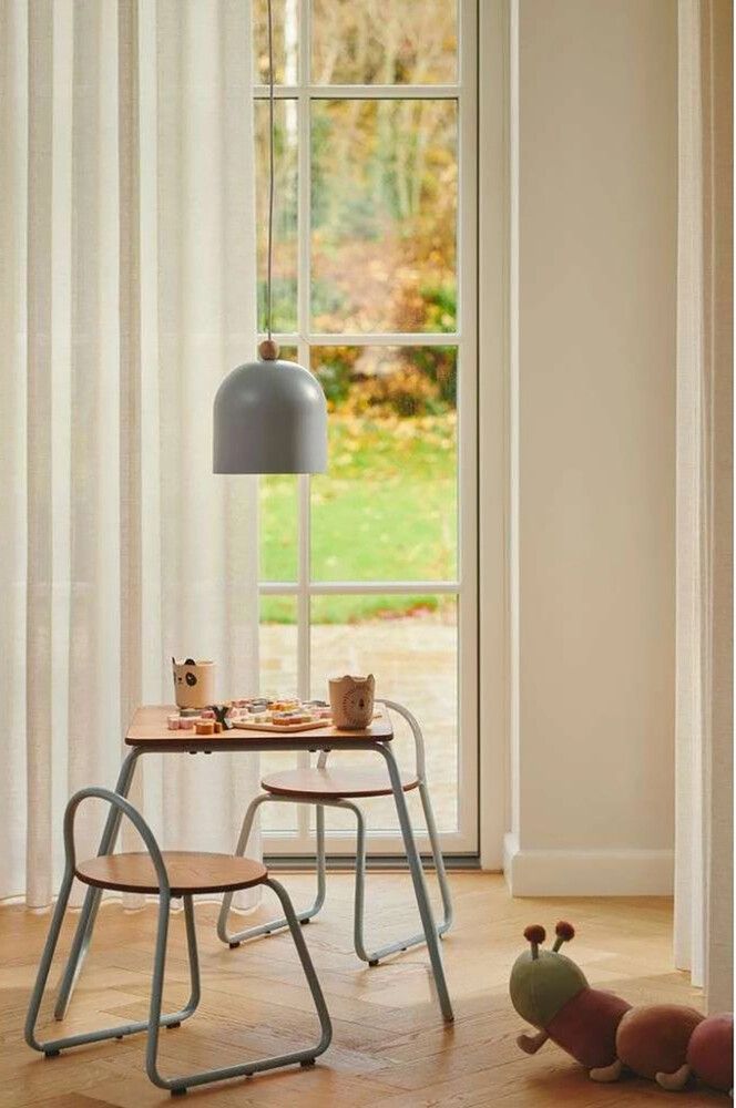 Hangandi ljós E27 Gaston Ø20cm ljósblátt