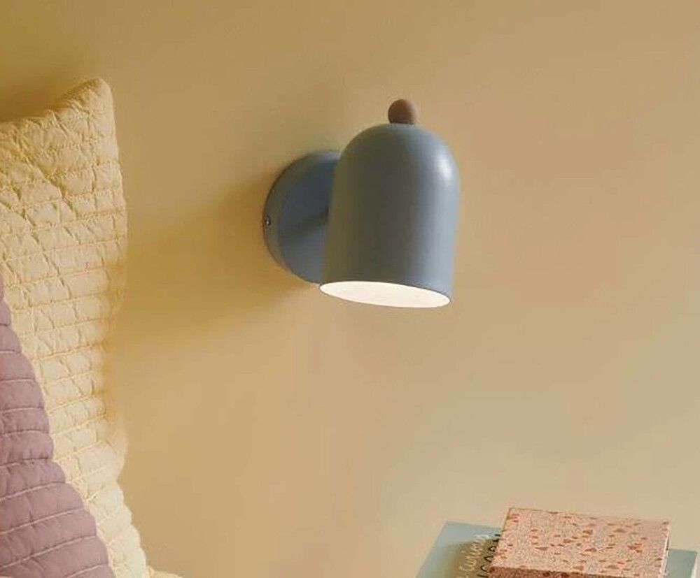 Veggljós E27 Gaston Ø11,5 blátt