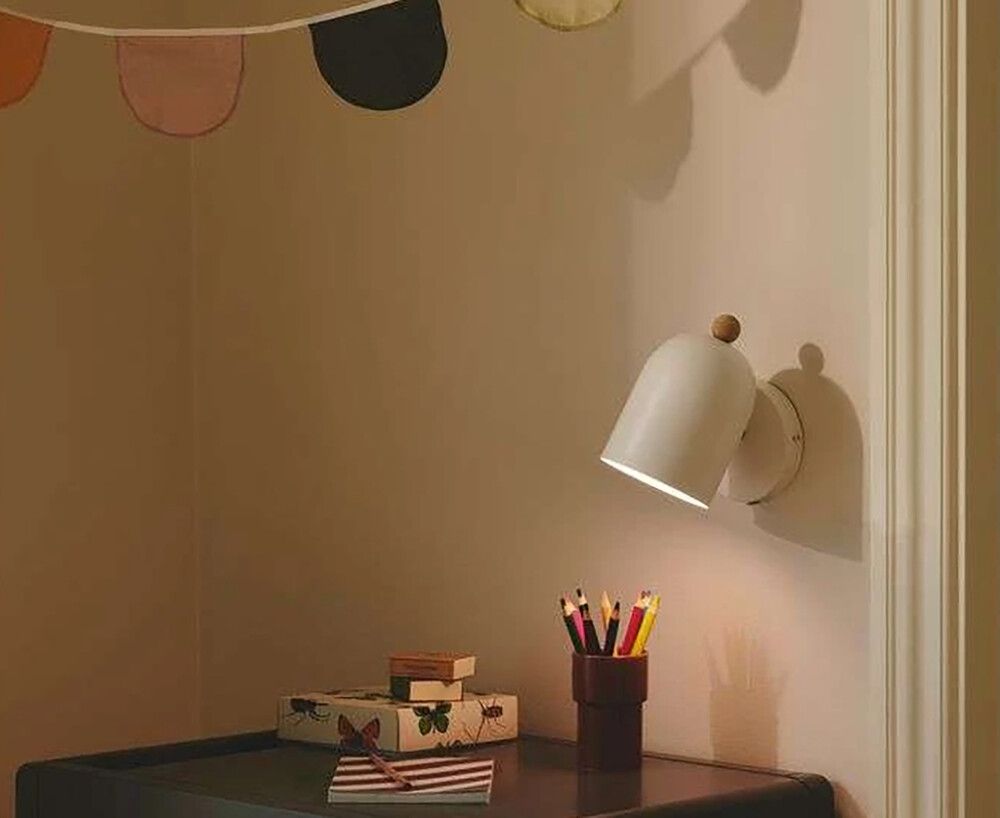 Veggljós E27 Gaston Ø11,5 hvítt