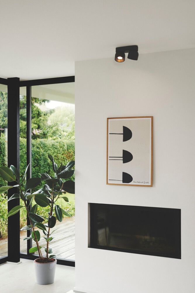 Kastarar 2xGU10 Pitcher 24x11.6cm svartur