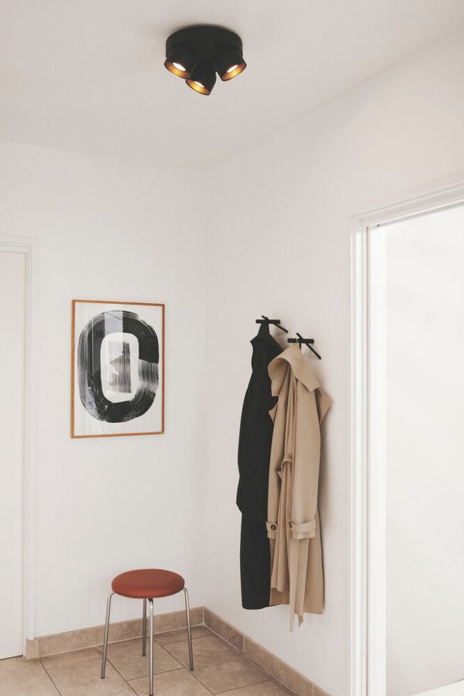 Kastarar 3xGU10 Pitcher Ø27cm svartur