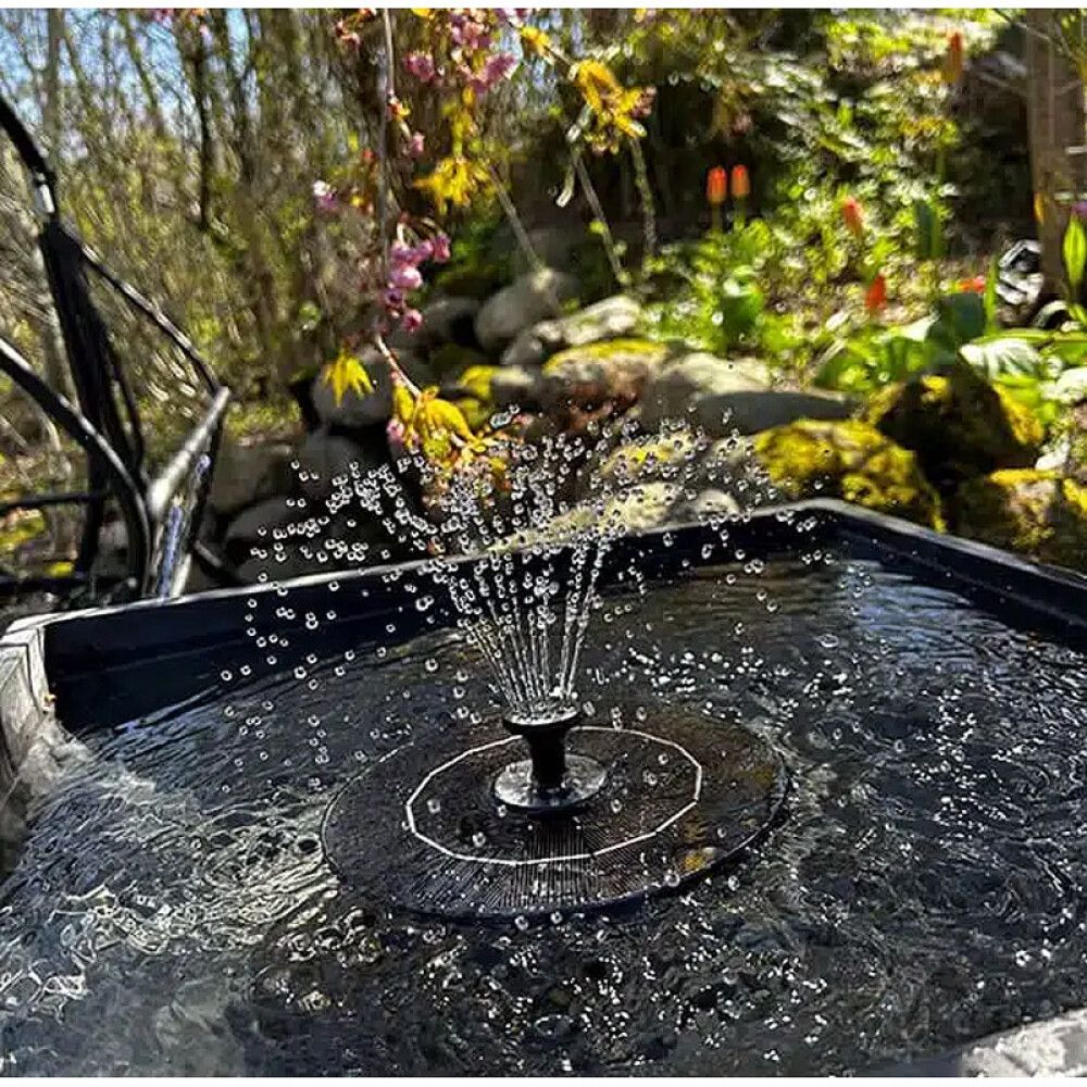 Fljótandi gosbrunnur með LED ljósi 30 cm Pondteam