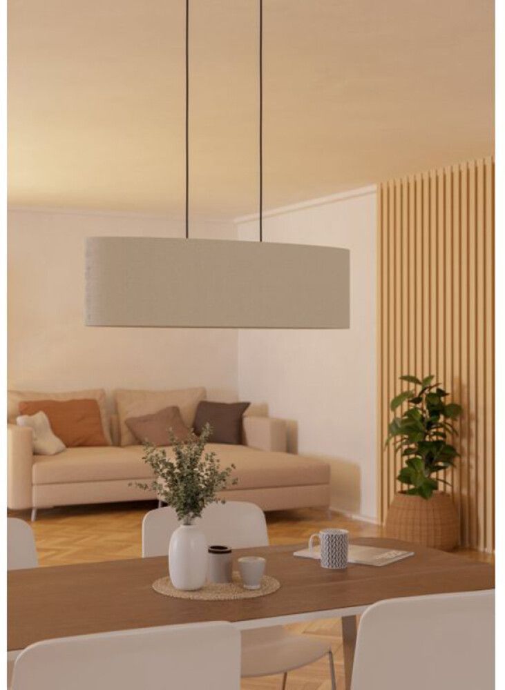 Hangandi ljós 2xE27 Febres svart/hvítt