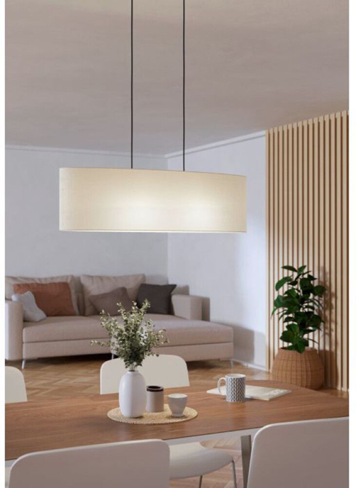 Hangandi ljós 2xE27 Febres svart/hvítt