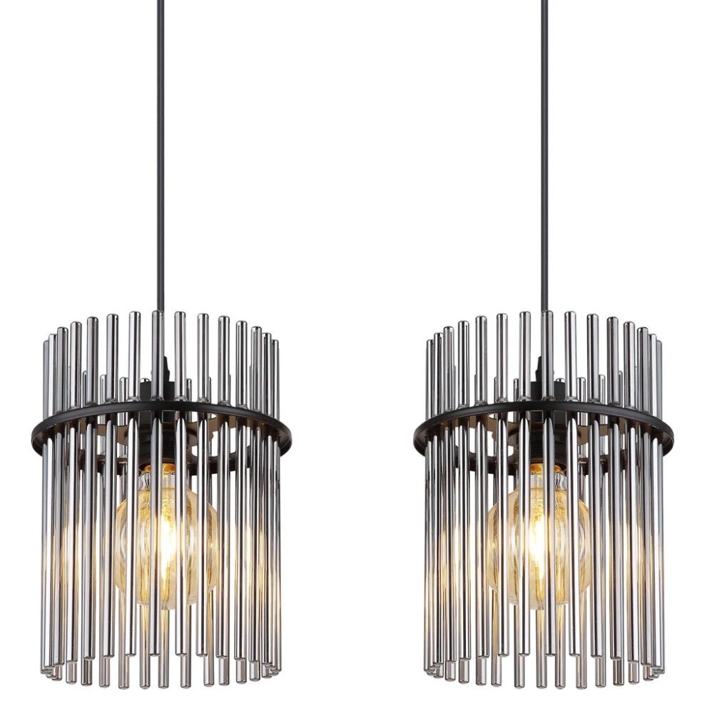 Hangandi ljós 4xE27 Globo Gorley Ø20cm svart