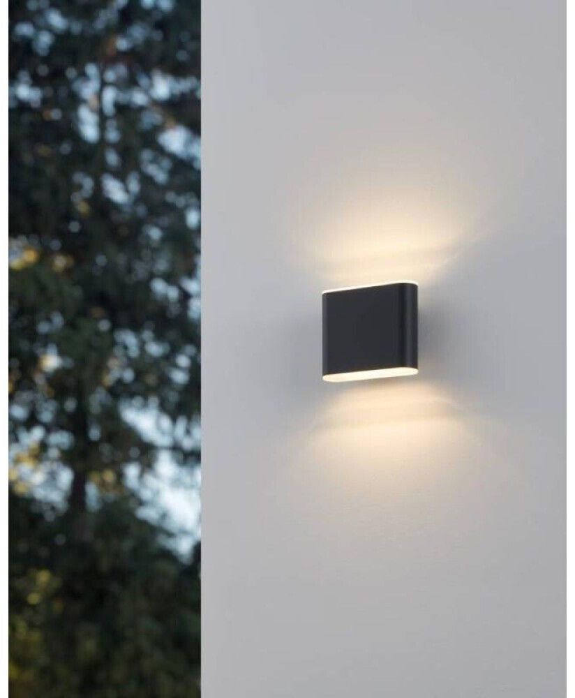 Veggljós LED Grutti IP65 11.5 cm koksgrár