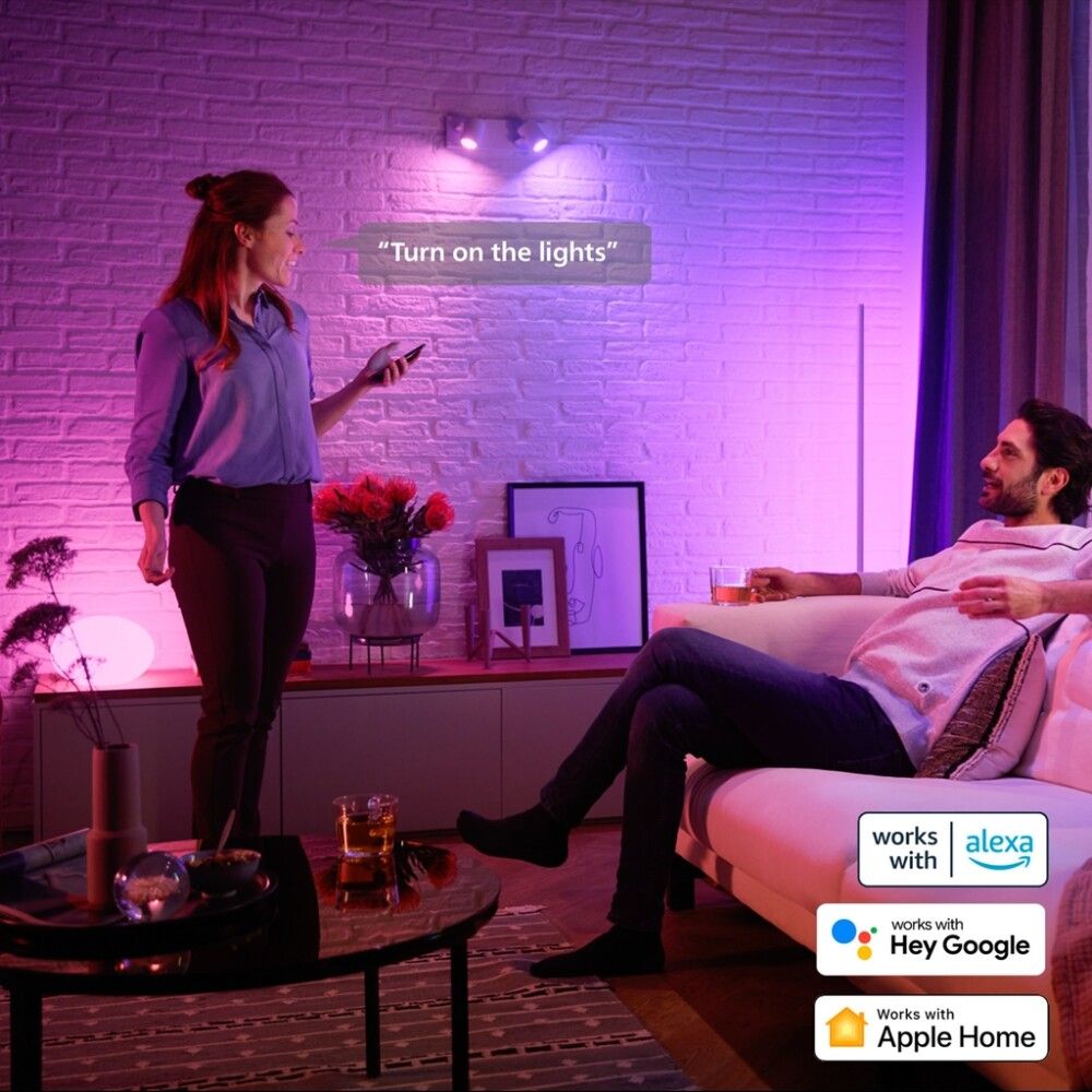Ljósapera GU10 4,2W Philips Hue Color Ambiance