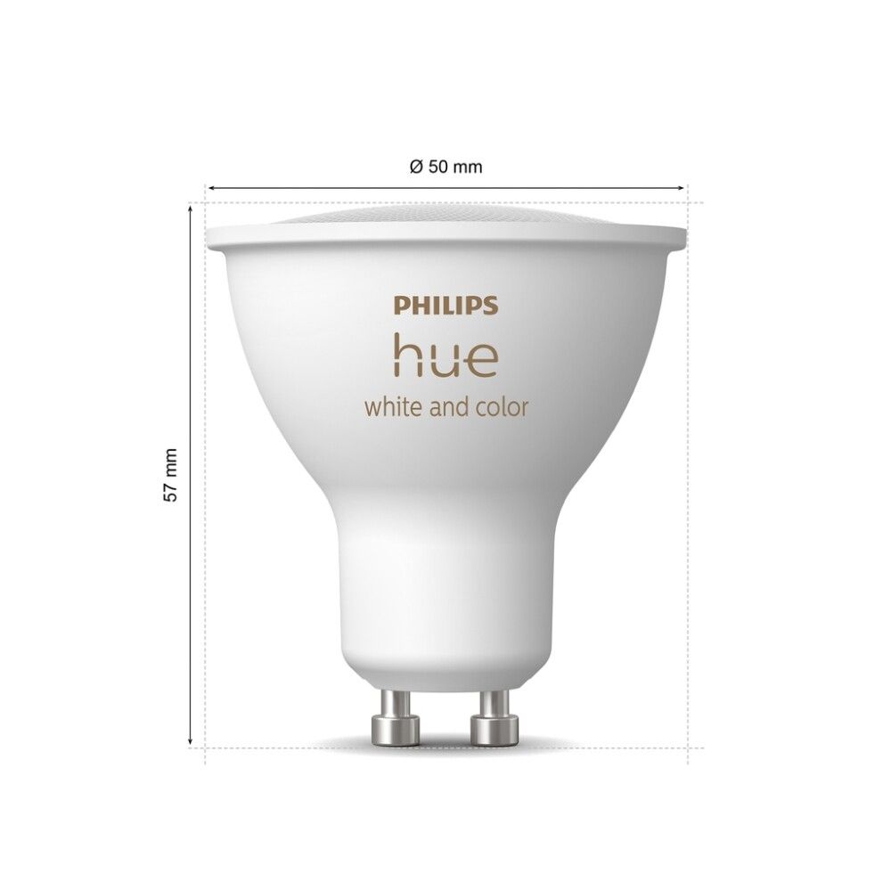 Ljósapera GU10 4,2W Philips Hue Color Ambiance