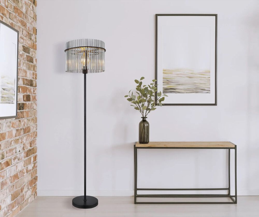 Gólflampi E27 60W Ø38 x 152 cm Globo Gorley svartur