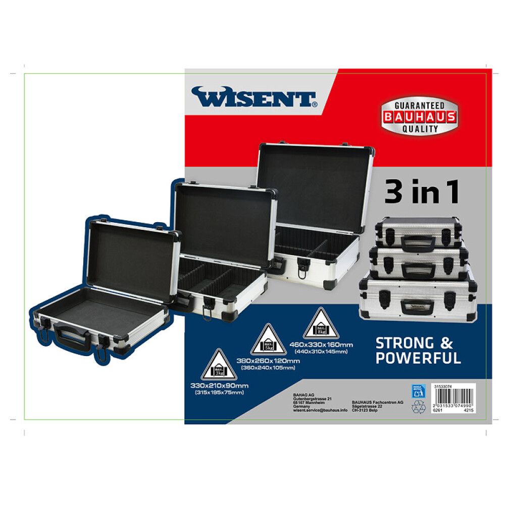 Verkfærataska Wisent 3 stærðir