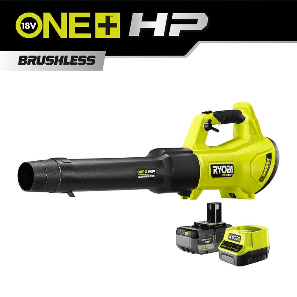 Laufblásari 18V 1x5Ah Ryobi One+ RY18BLXD-150