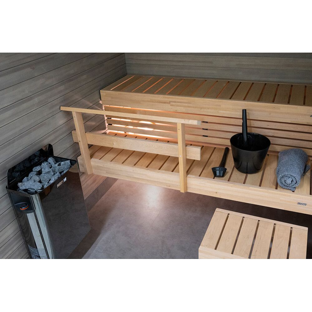 Saunuofn 6KW Harvia The Wall svartur