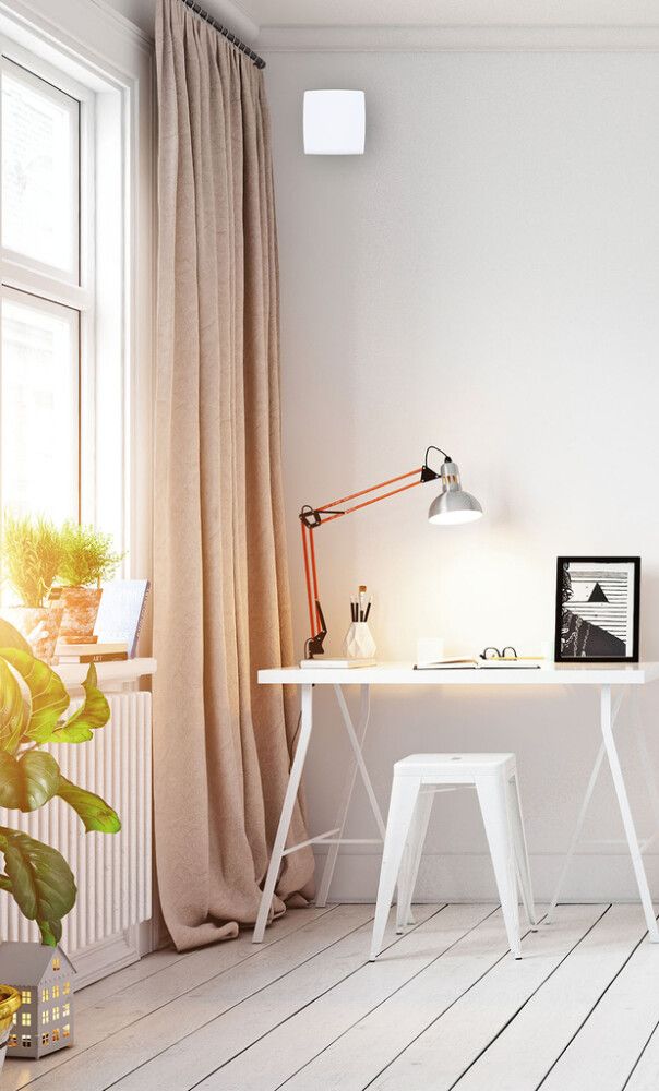 Loftventil sett Ø100mm 18,5-35cm TL100C hvítt