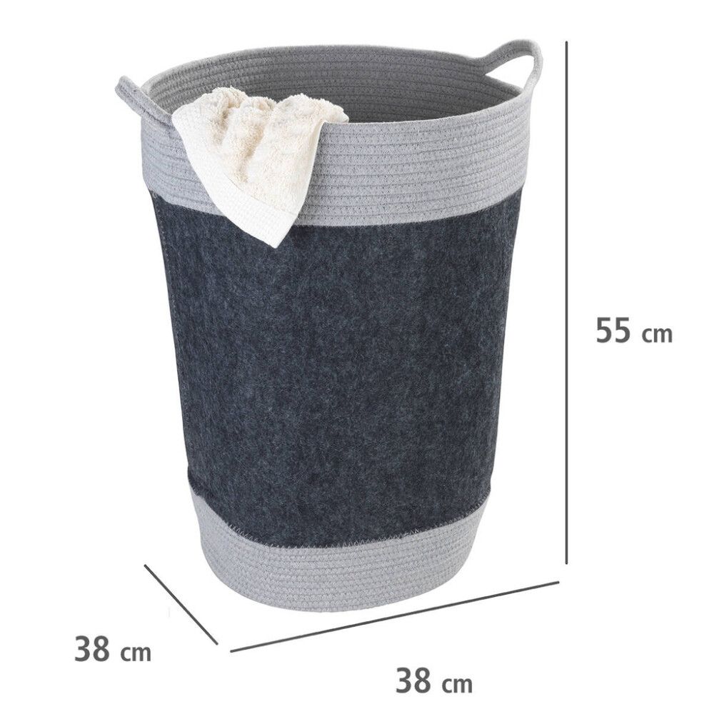 Þvottakarfa Bea Wenko dökkgrá 75L