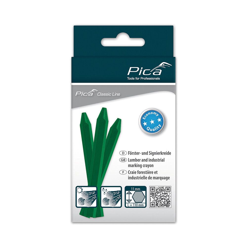 Vaxkrít áfylling Ø11x110mm græn