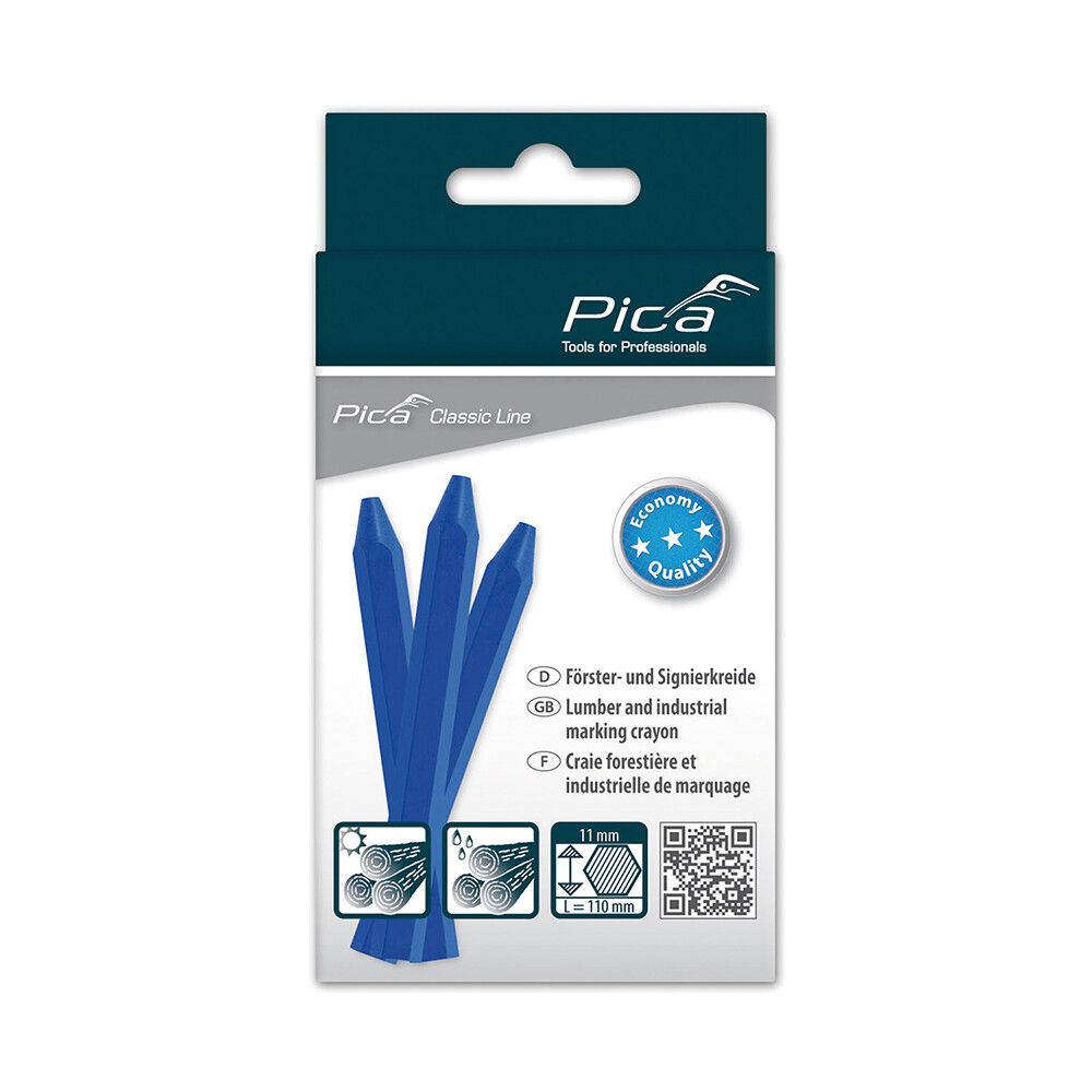 Vaxkrít áfylling Ø11x110mm blá