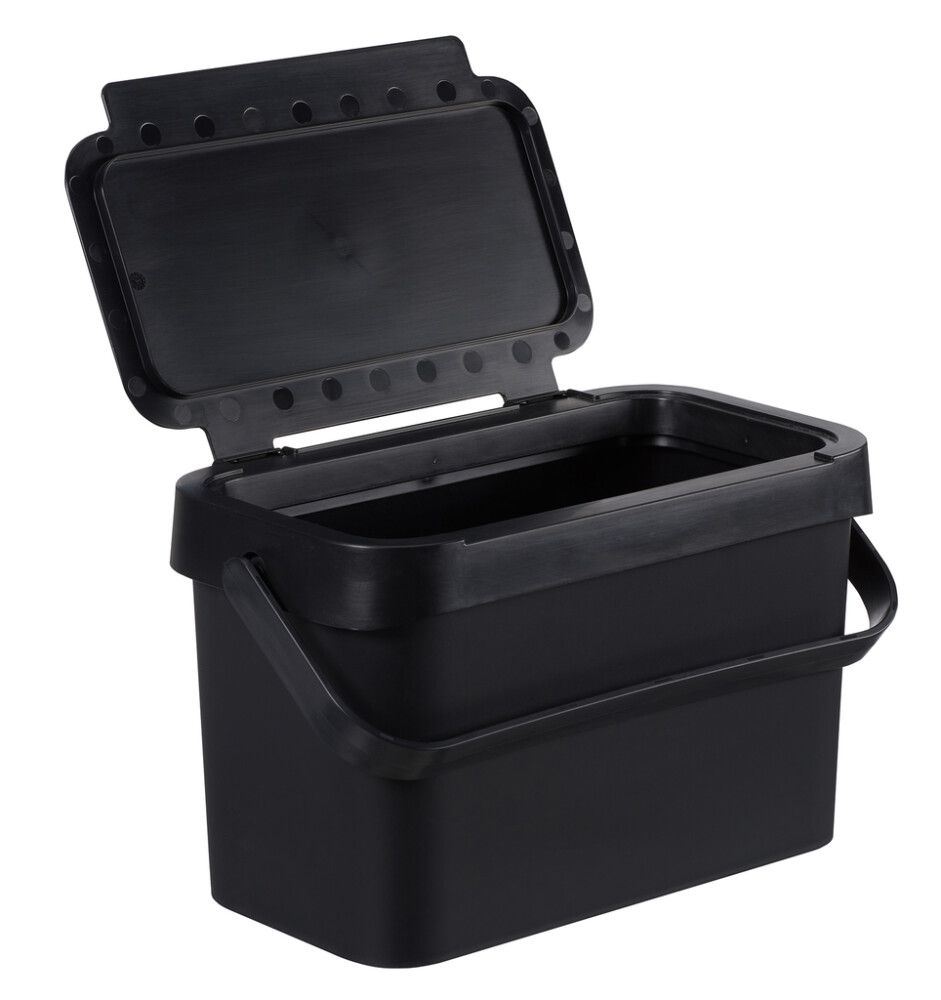 Ruslatunna fyrir lífrænt 5L Collect Biowaste svört