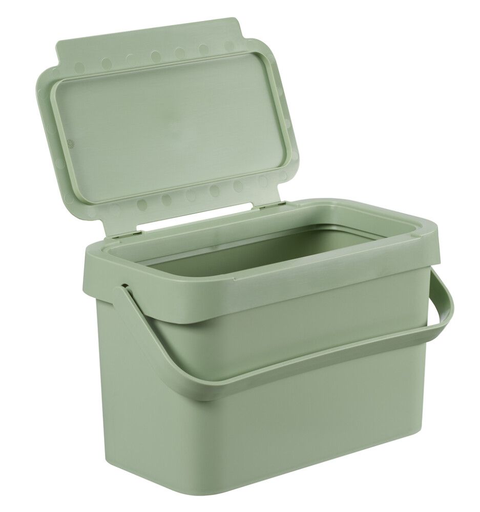 Ruslatunna fyrir lífrænt 5L Collect Biowaste græn