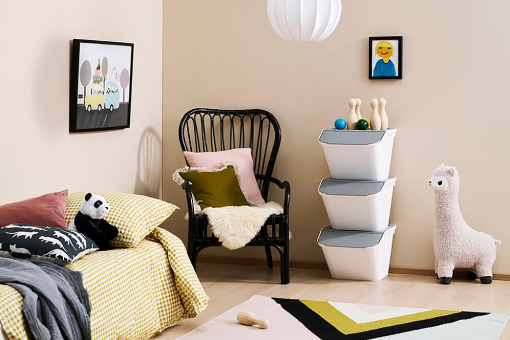 Flokkunartunna 37L Collect Stack-It hvít