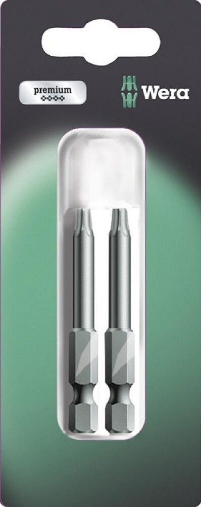 Skrúfbitar TX15 1/4" 50 mm 2 stk Wera 867/4 Z