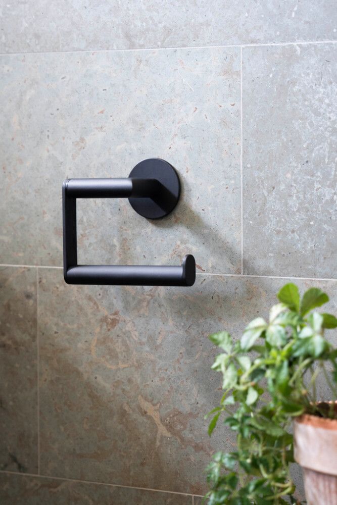 Salernisrúlluhaldari Smedbo Dot matt svartur