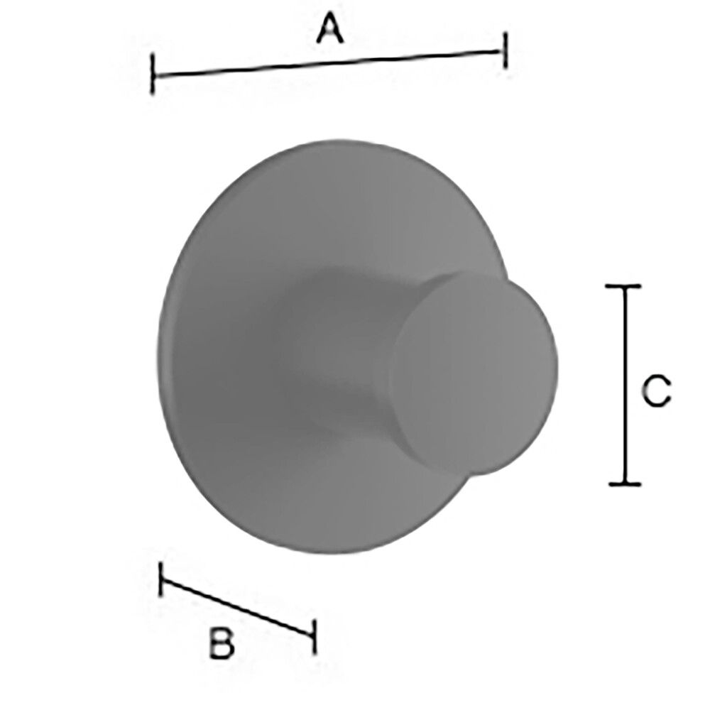 Snagi Beslagsboden Dot matt svartur Ø45mm 2stk