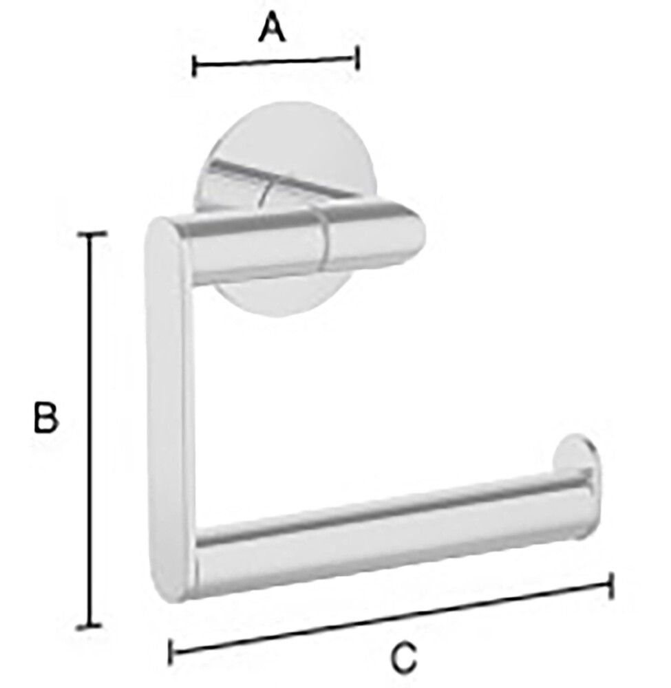 Salernisrúlluhaldari Smedbo Dot króm