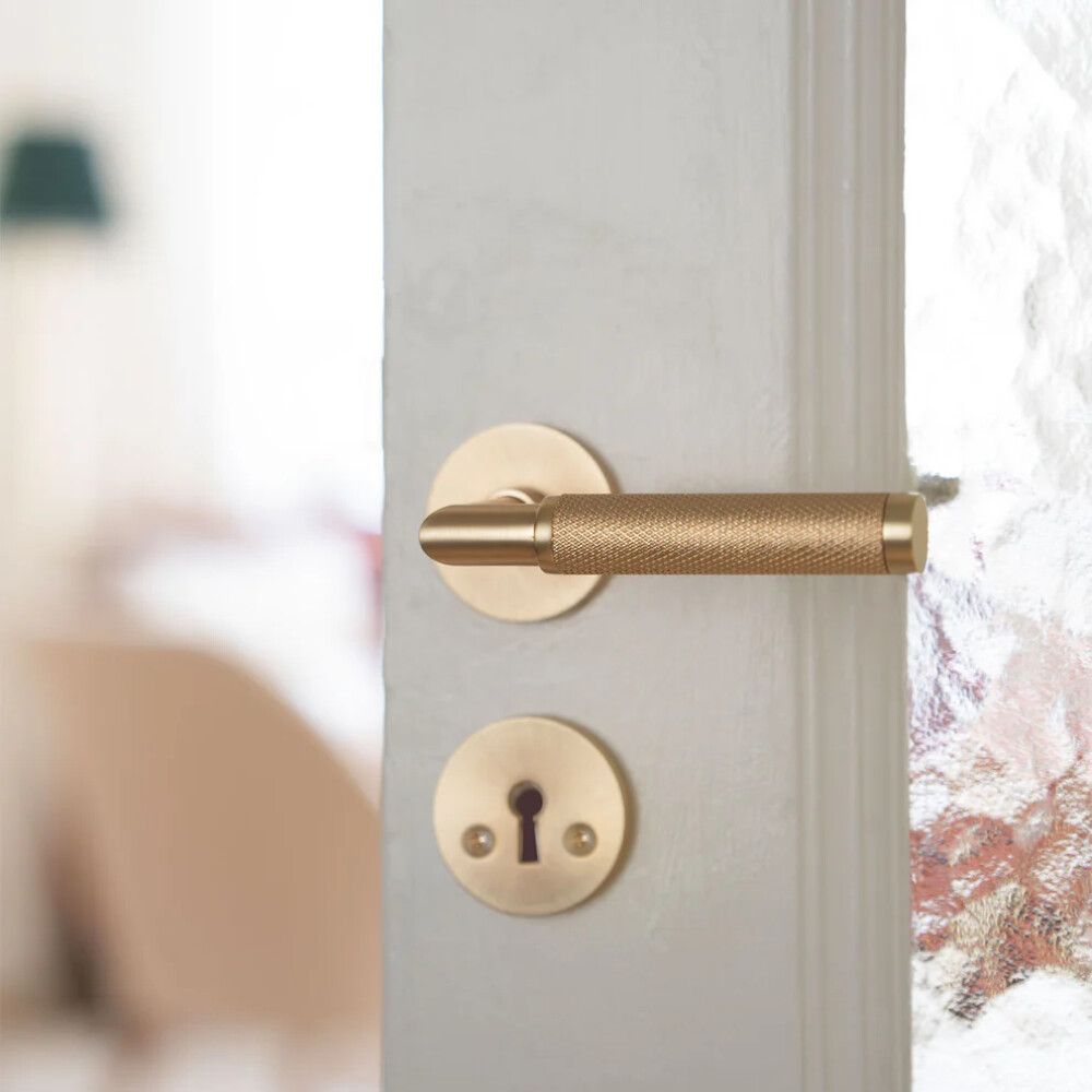 Hurðarhúnn inni Beslagsboden B841PMN burstað messing