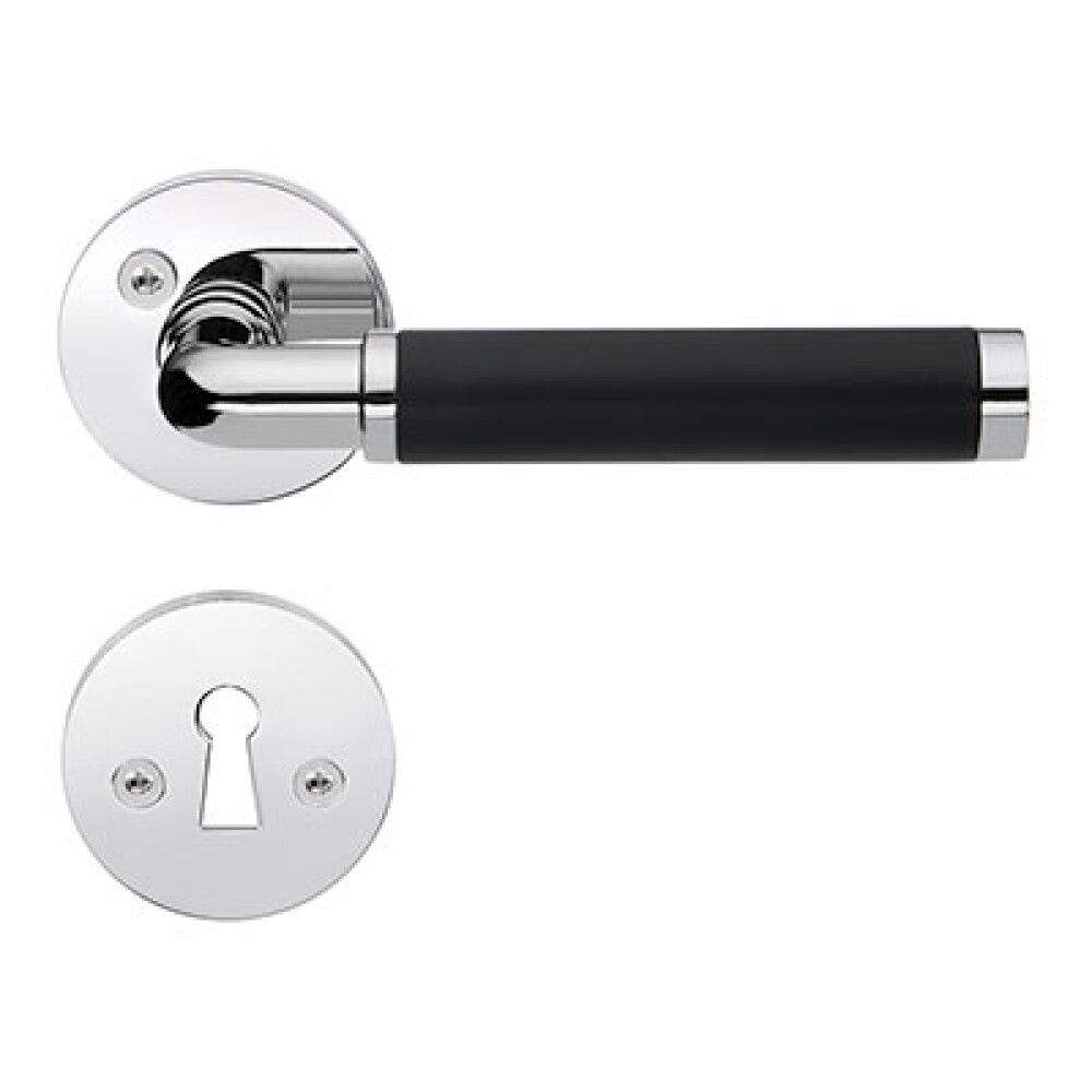 Hurðarhúnn inni Beslagsboden B843BKN króm/svartur