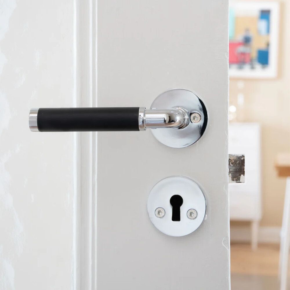 Hurðarhúnn inni Beslagsboden B843BKN króm/svartur