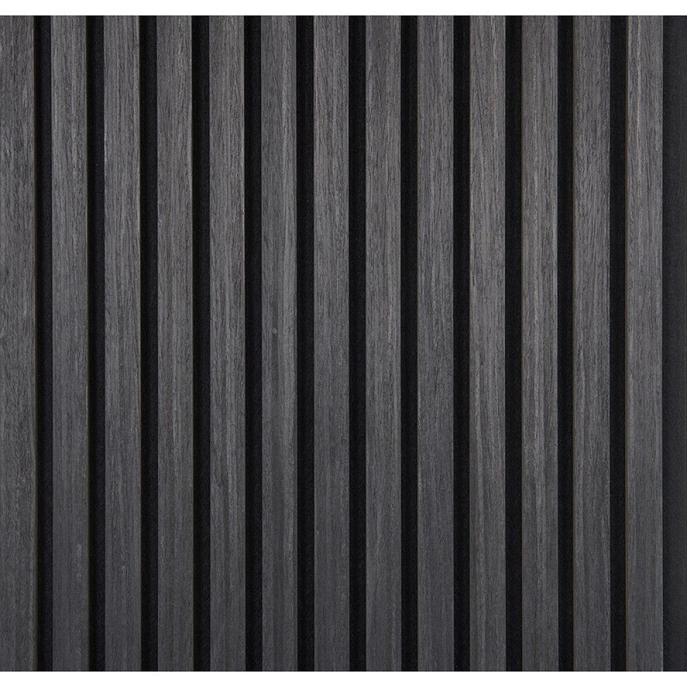 Hljóðdempandi plata svört eik 2440x520x18 mm Fanø