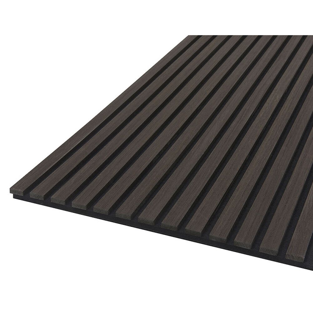 Hljóðdempandi plata Quanti 2440x520x18mm svört eik Fibrotech