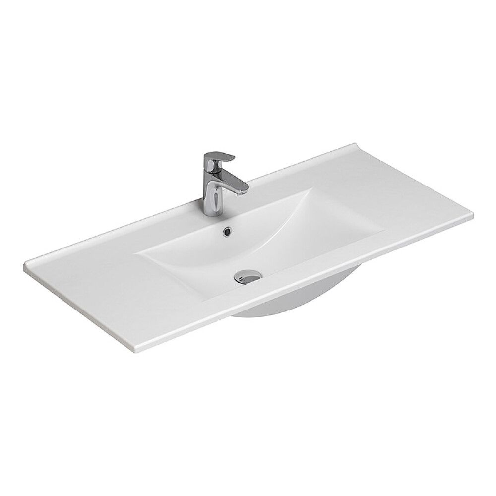 Handlaug 101x45,5cm Scanbad Arial hvít