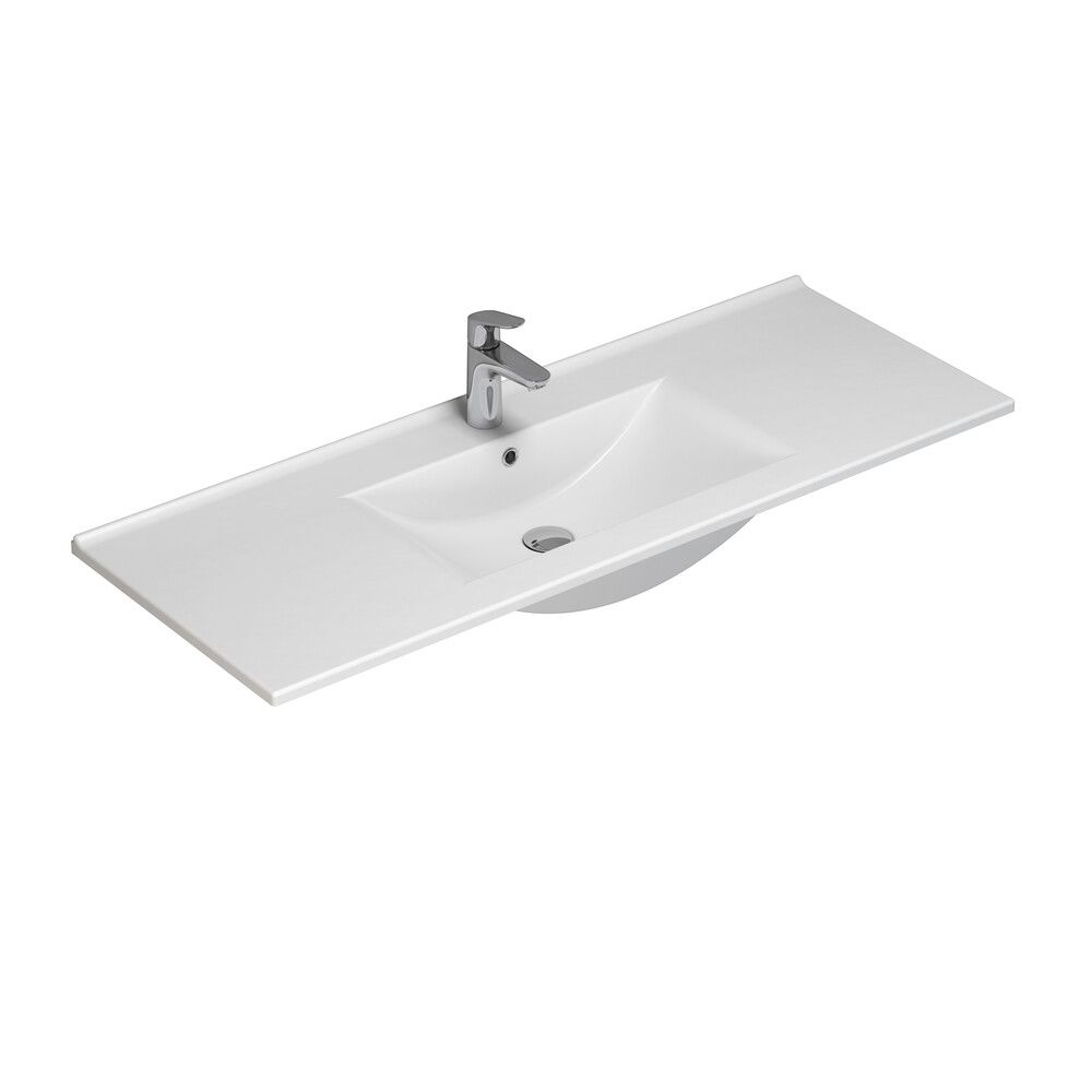 Handlaug 120cm Scanbad Arial hvít