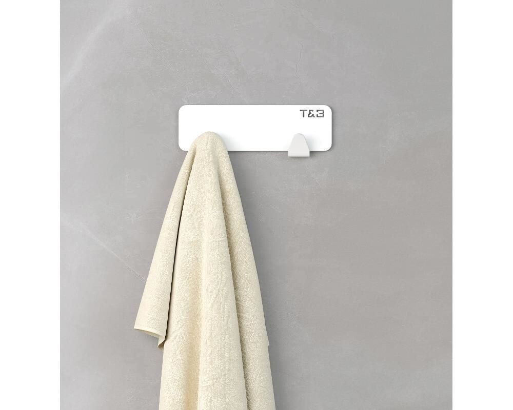 Krókur T&B matt hvítur