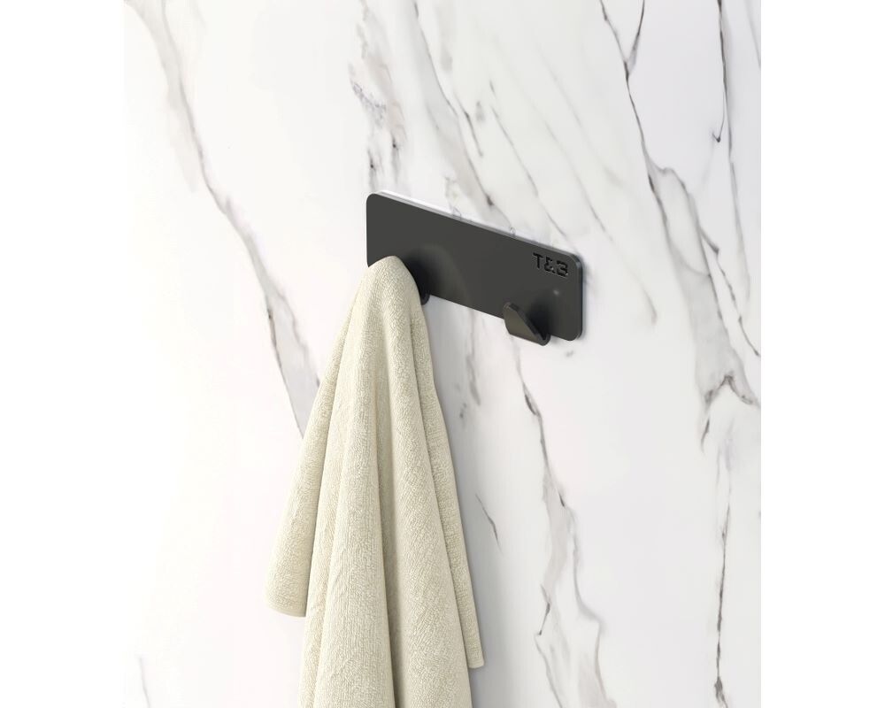 Krókur T&B matt svartur