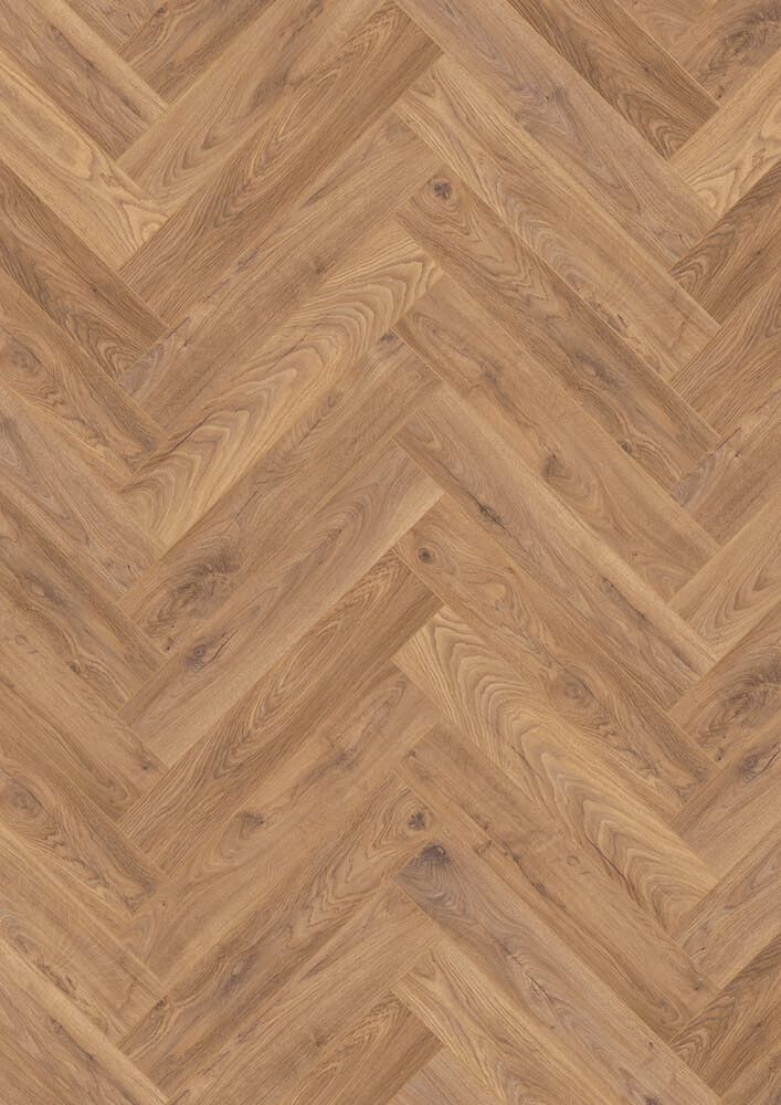 Harðparket fiskibeina Herringbone Firebrand eik 8 mm 0,87m²