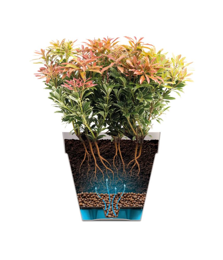 Blómapottur á hjólum Loft Urban Round Ø40cm grænn