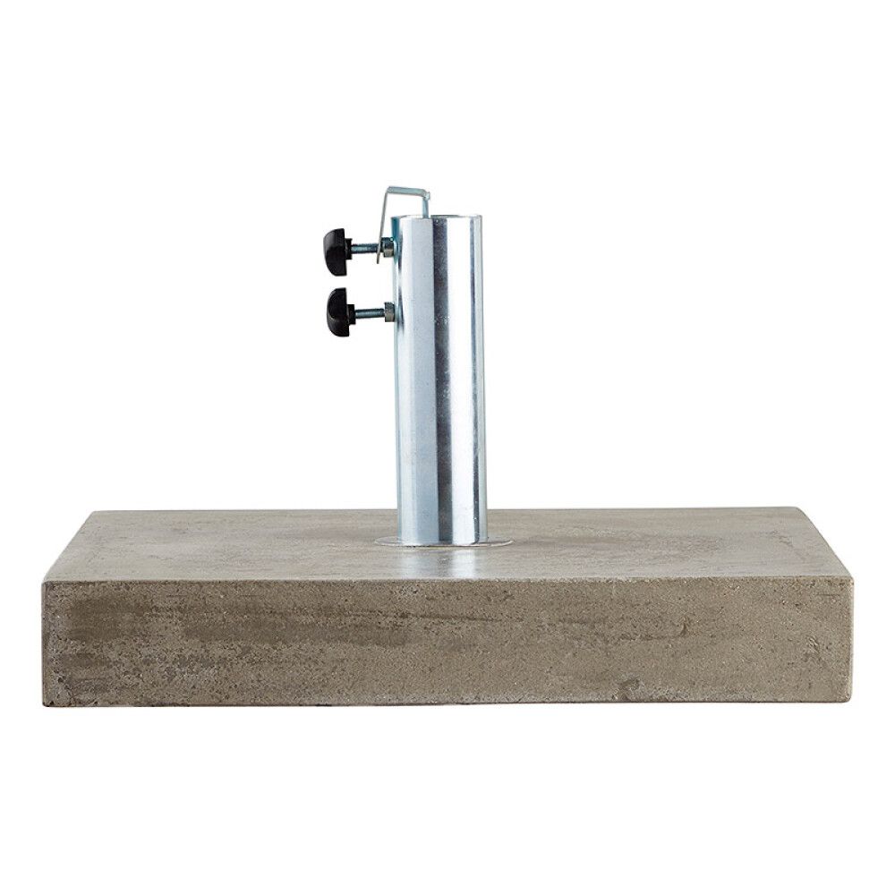 Sólhlífarfótur 40 kg ferkantaður granít Sunfun grár