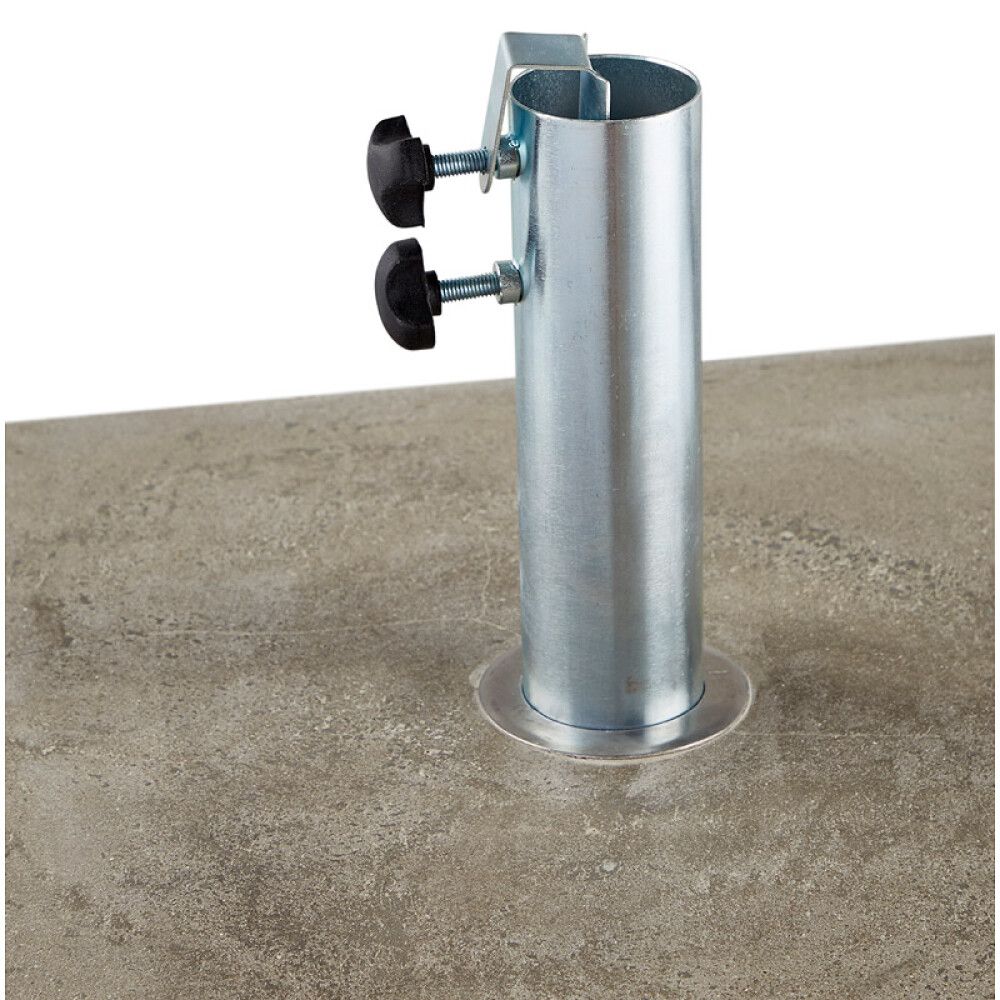 Sólhlífarfótur 40 kg ferkantaður granít Sunfun grár