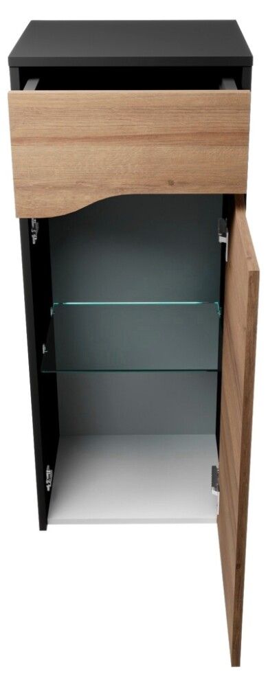 Baðskápur 402x984x327mm MIDI kurve