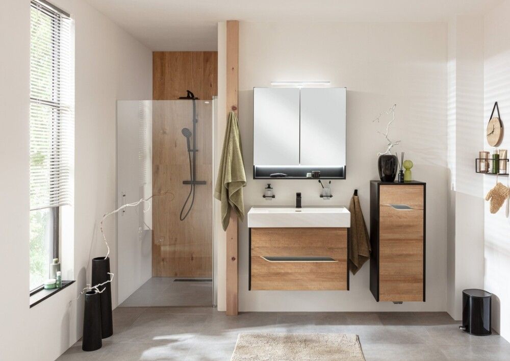 Baðskápur 402x984x327mm MIDI kurve