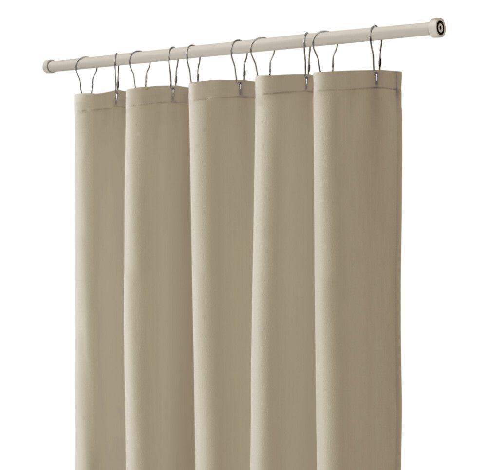 Þrýstistöng fyrir sturtuhengi 125-220cm hvít