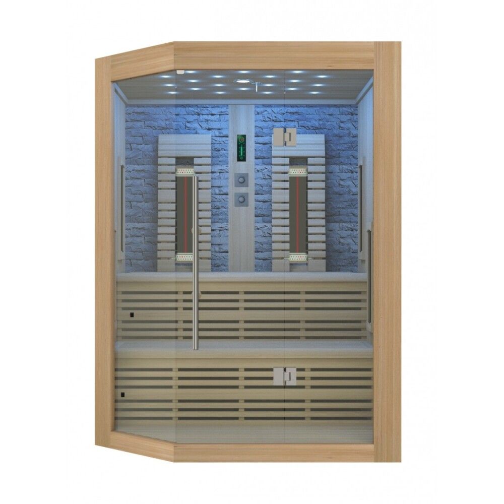 Saunaklefi infrarauður 160x160x210 cm Kiruna