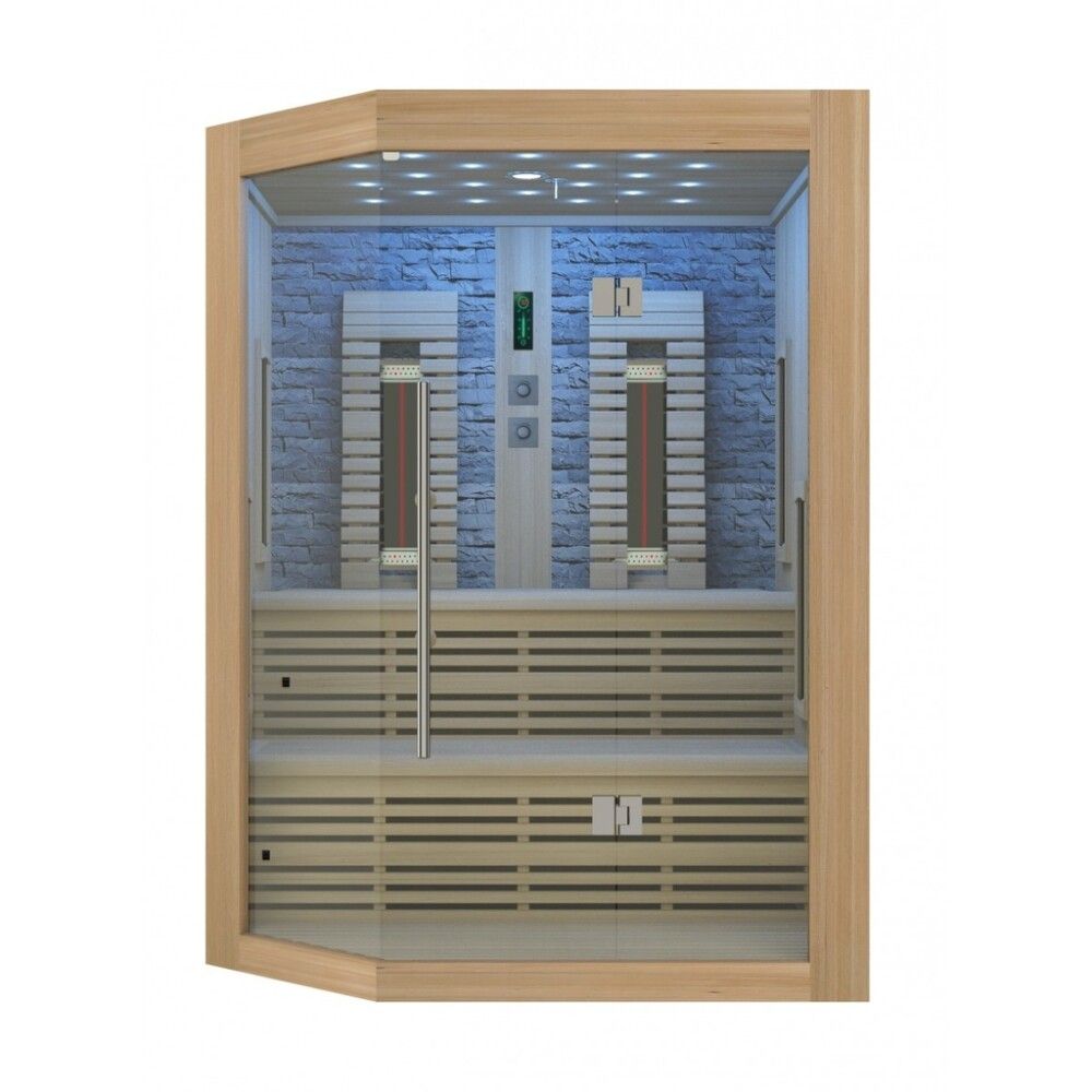 Saunaklefi infrarauður 160x160x210 cm Kiruna