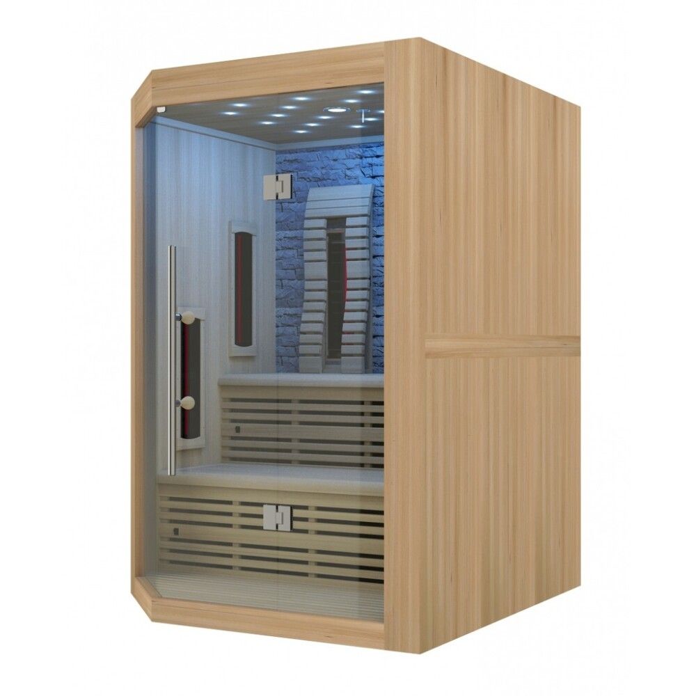 Saunaklefi infrarauður 160x160x210 cm Kiruna