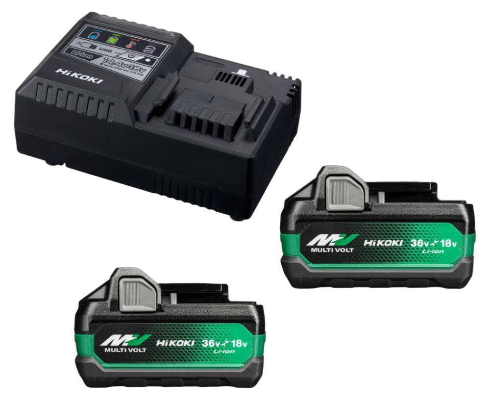 Rafhlaða og hleðslutæki 18-36V 5-2,5Ah Hikoki